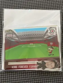 ヴィッセル神戸 ボンフィンチャームのおうち【吉田監督】缶バッジ＆ステッカー付き