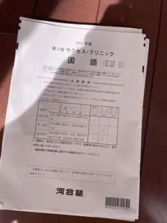 サクセスクリニック 【偶数年】 WN26-060 河合塾 第2回 サクセス・クリニック 2022年度実施 状態良