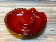 USA ヴィンテージ 灰皿 / Royal Haeger レッド ノーチラス