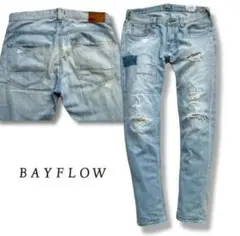 BAYFLOW DENIM ベイフロー ダメージ リペア加工 デニム サイズ30