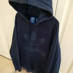 アディダス パーカー トレフォイル ビックロゴ スウェット 裏起毛 フーディー