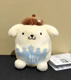 ≒JOY×ポムポムプリンマスコット　ぬいぐるみ　マスコット　ニアジョイ　水色
