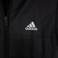 adidas フード付き中綿コート グレー