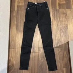 moussy MVSスキニー　ブラック デニム ハイウエスト23インチ