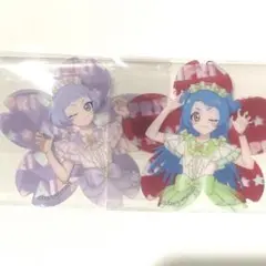 ひみつのアイプリ アニメイト購入特典 桜型クリアカード チィ ビビ アイプリ