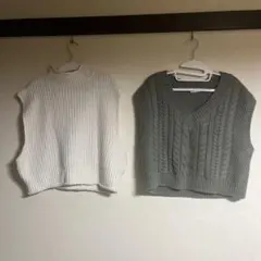ニットベスト 2点