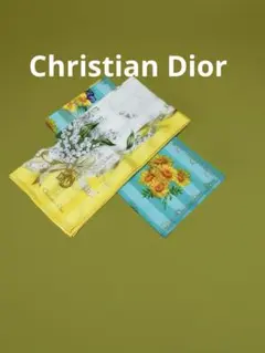 Christian Dior ハンカチ 2枚セット 花柄のサムネイル