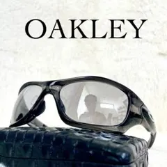 美品・廃盤　OAKLEY　PIT BULL　サングラス　ブラックミラーレンズ