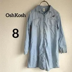 OshKosh デニムシャツ ワンピース 8号のサムネイル