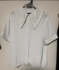 HARE ハレ BIGカラーコードシシュウシャツ 黒 ブラック 半袖 夏服 