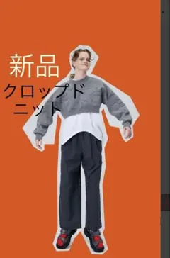 新品　エンフォルド オー エンボス クロップド プルオーバー　enfold