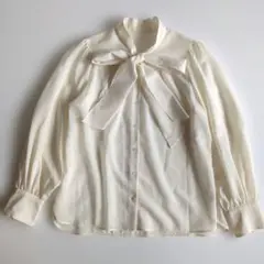 美品 ANAYI ジョーゼットハイショクタイブラウス 38 ホワイト - メルカリ