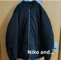 Niko and… MA-1 中綿ブルゾン ジャケット アウター