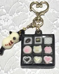 チョコレートBOX 推し活 推しチョコ 推し色 黒 レジン キーホルダー