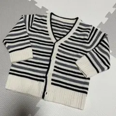 COMME CA DE MODE  ニットカーディガン　ボーダー