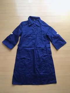 ノーリーズ　シャツワンピース チュニック　ネイビー 36