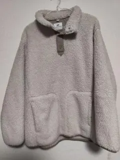 ユニクロフリースジャケット ベージュ