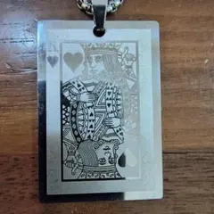 ⭐️新品⭐️トランプ　キング　13　真鍮シルバーネックレス　ユニセックスのサムネイル