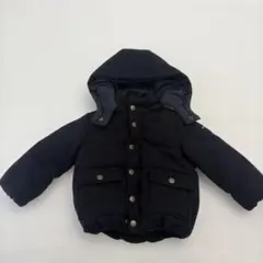 プティマイン　フード取り外し可　ダウン　ネイビー　90