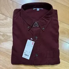 UNIQLOコーデュロイシャツ XL レッド