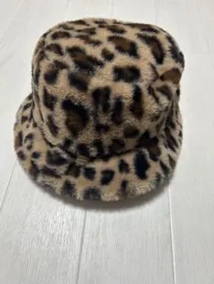 ヒョウ柄 バケットハット 56-58cm