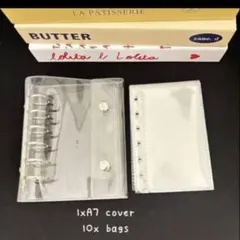 A7 バインダー 透明 リフィル10枚つき