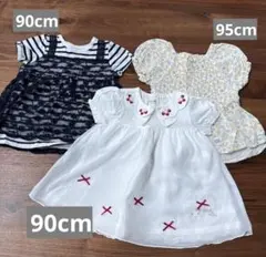 女の子トップス 원피스 レース チュニック 묶음 판매 90cm95cm