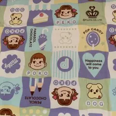 不二家 ペコちゃん ポコちゃん プリント生地セット