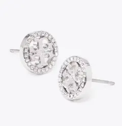 トリーバーチ　丸型ピアス　svのサムネイル