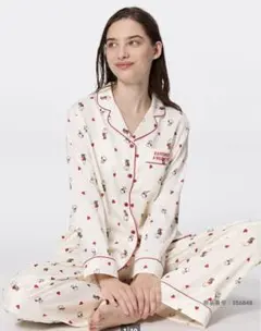 【GU】スヌーピーサテンパジャマ