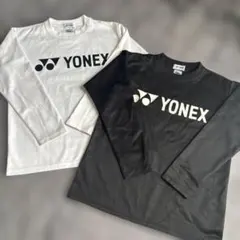 YONEX 長袖Tシャツ ホワイト ブラック　SS