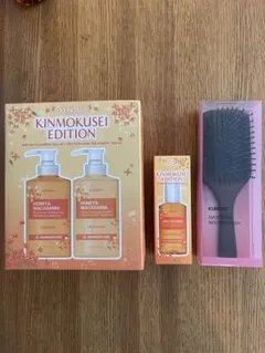 クンダル キンモクセイ シャンプー+トリートメント+ヘアオイル+ブラシセットのサムネイル