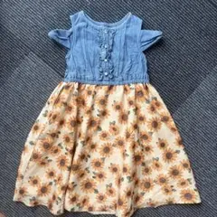 axes femme KIDSアクシーズファム　デニム　ワンピース　120のサムネイル