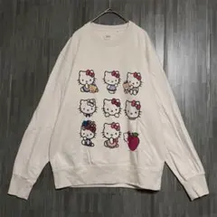 UNIQLO ユニクロ　ハローキティプリント スウェット　アイボリー　Lのサムネイル