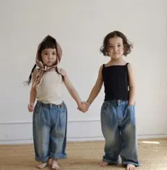 chaisy_style 大人気　デニム　キッズ 100 チェイシースタイル