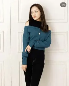 肩見せニットトップス　♡