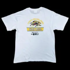キリン一番搾り バックプリントTシャツ ビールホワイトLサイズのサムネイル