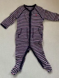ラルフローレンストライプロンパース 9M