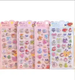 新商品　たまごっち ぷくぷくシール きゅんポップシール 3Dシール 4枚セット