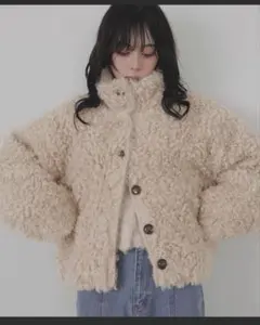 LIAN リアン　プードルファーブルゾン　アイボリー