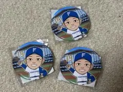 ファイターズ　ガチャ　玉井大翔　缶バッジ3個セット