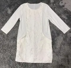 美品HIROKO BISチュニック9号ホワイトのサムネイル
