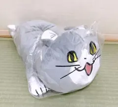 ねこ ぬいぐるみ クッション グレー 蝶ネクタイ - メルカリ