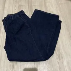 GU デニムタックトラウザーMサイズ