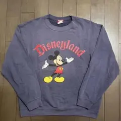 90s USA製 Disney ミッキー スウェット ヴィンテージ ネイビー