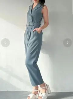 リゼクシー　テーラーワイドコンビネゾン　青