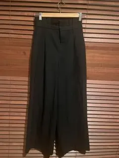 【Vis】ビス あったかハイウエストワイドパンツ Sサイズ