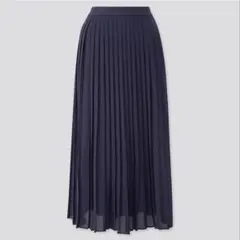 ユニクロ シフォンプリーツロングスカート（文標準80〜84cm） M