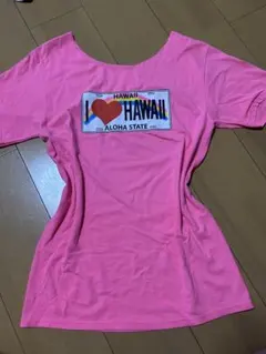 I LOVE HAWAII 半袖Tシャツ ピンク