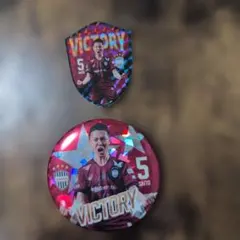 ヴィッセル神戸　齋藤選手5缶バッジ＆ホログラムステッカー